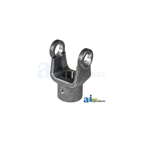 1800 Series, 1 1/4" Round Bore, 3 3/4" Length, 5/16" Keyway, 3/8"-16 Tapped Hole 3.5"x3.5"x5"